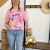 T-shirt rose le marché