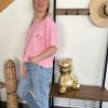 T-shirt coquillage rose