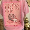 T-shirt coquillage rose