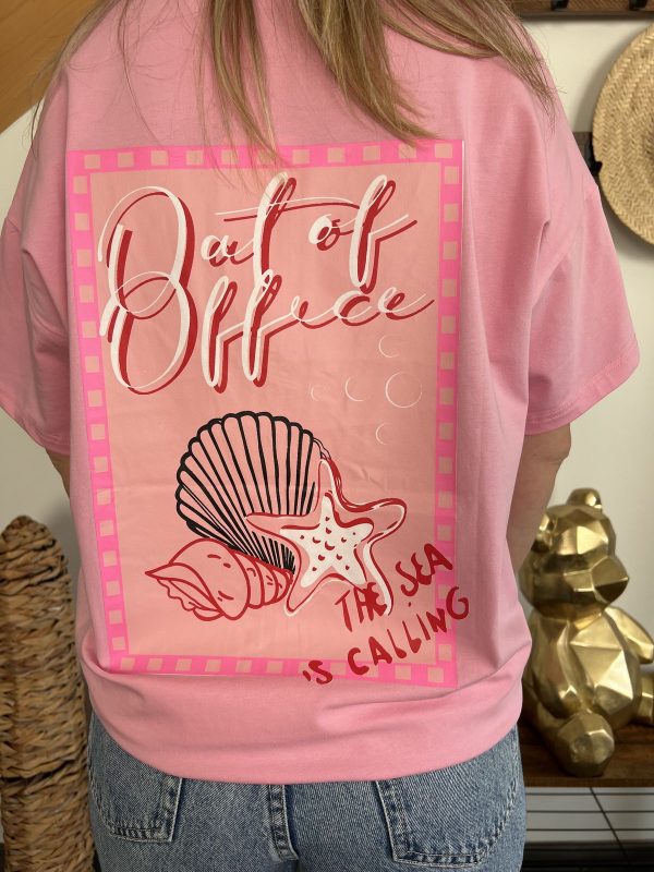T-shirt coquillage rose