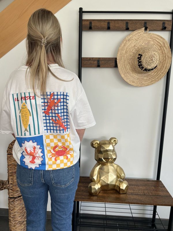 T-shirt homard blanc