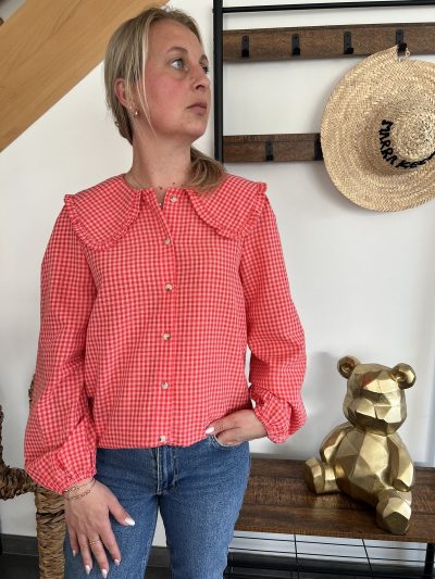 chemise col claudine femme