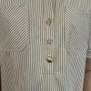 Robe à rayures beige