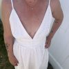 Robe longue blanche en broderie