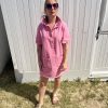 Robe en jean rose