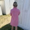 Robe en jean rose