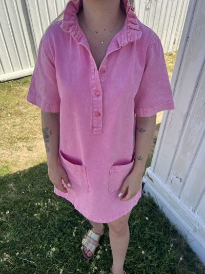Robe en jean rose Robe en jean rose