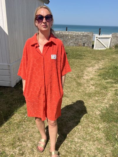 Robe en éponge orange Robe en éponge orange