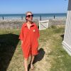 Robe en éponge orange